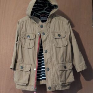 Kids Tan Hooded Jacket